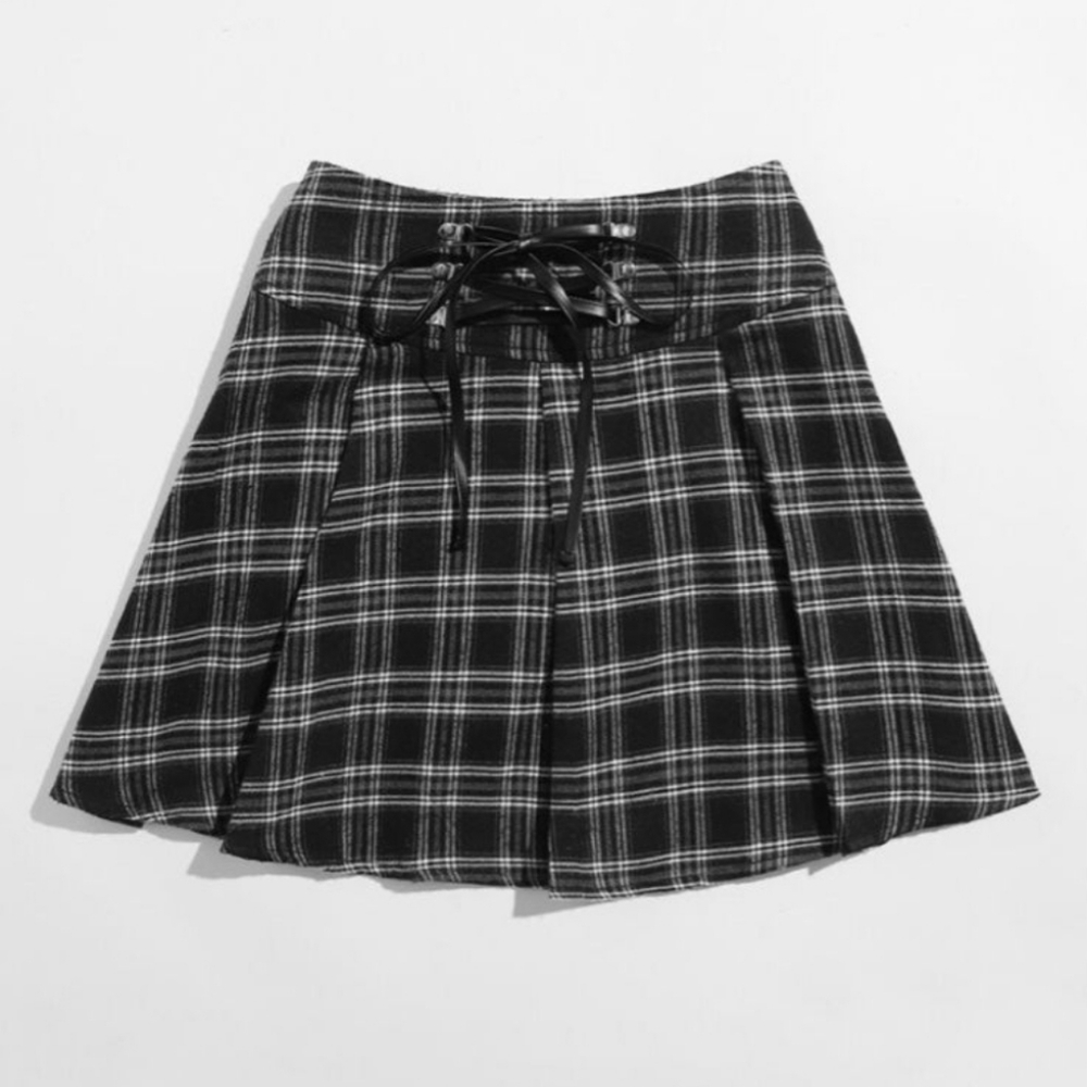 Shein Plaid Skirt, Size L